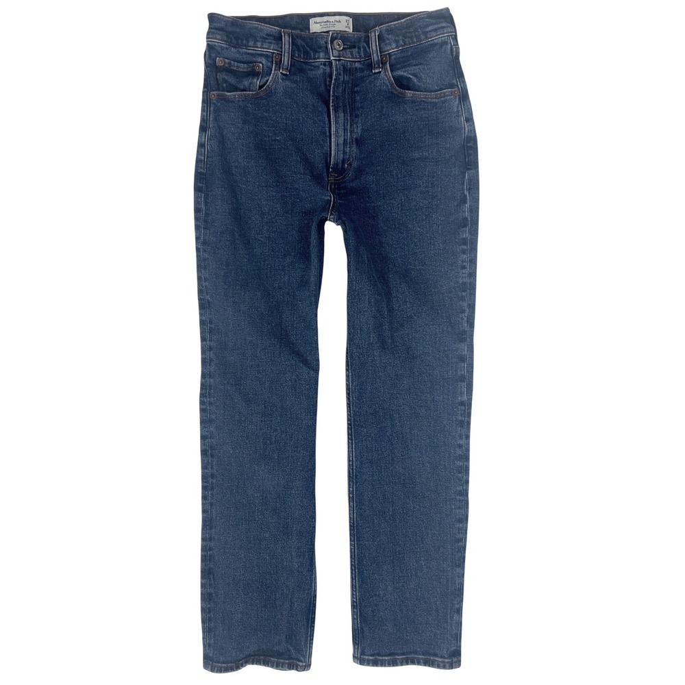 Abercrombie Ankle Straight Jeans 27 4 High Rise A&F 90s Mall Vibes Minimalist